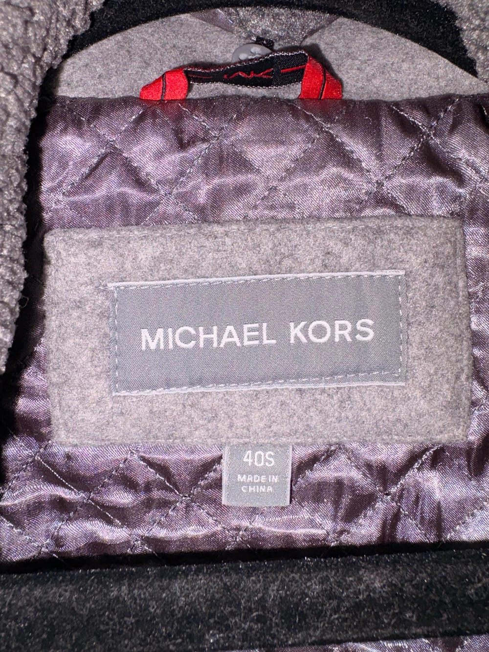 Michael Kors Kids' Quilted Coat in Gray